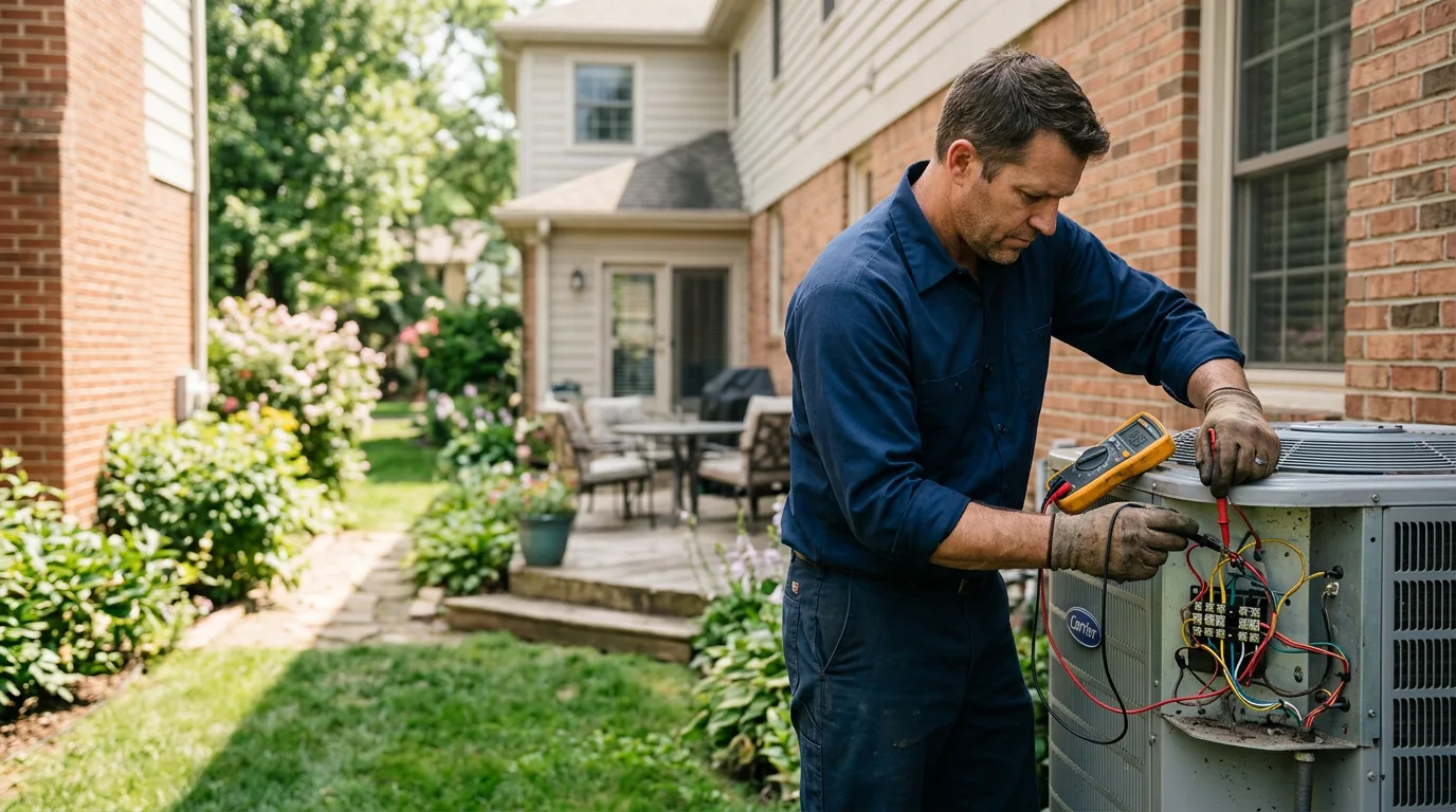 HVAC technician working near White Cloud, MI